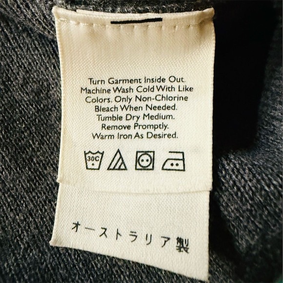 Eddie Bauer Men's Gray‎ Striped Crew Neck Pullover cotton Sweater L grandpacore - Picture 4 of 8